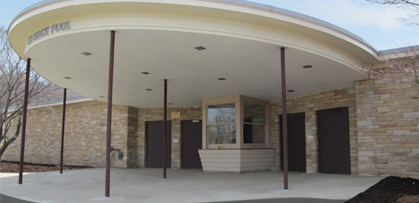 custom open-air bathhouse redesign and construction